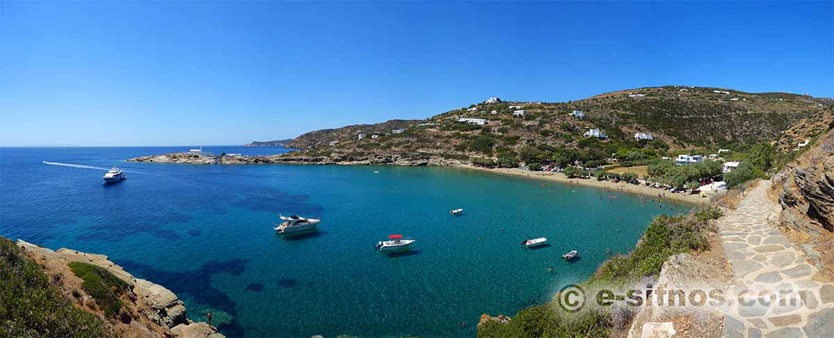Plage Apokofto à Sifnos