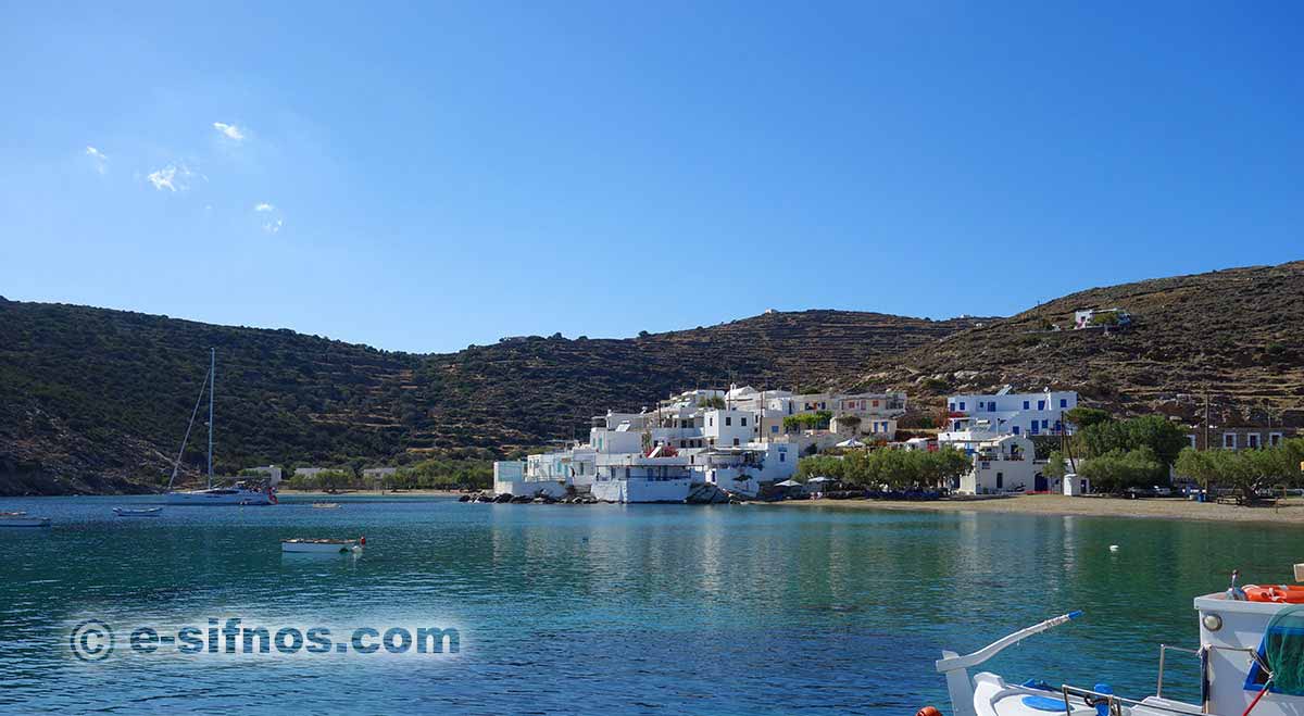La plage de Faros à Sifnos