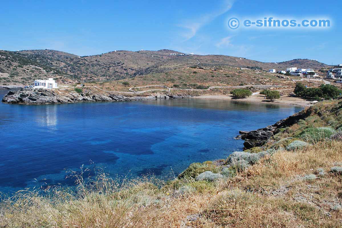 Plage Fassolou à Faros de Sifnos