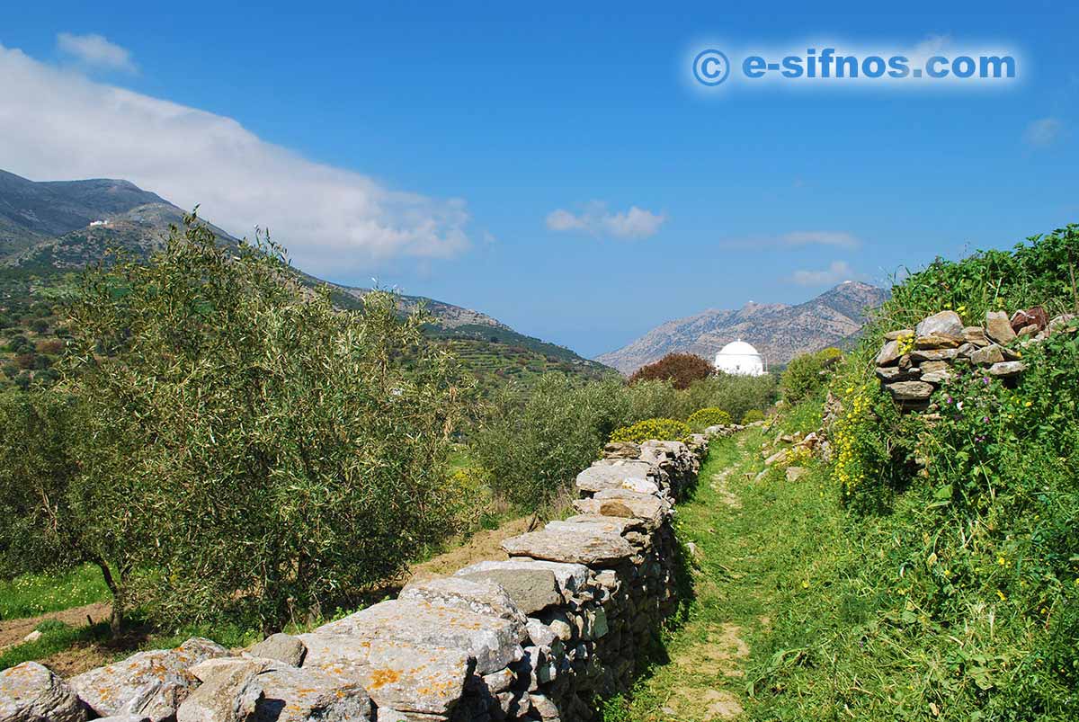 Le sentier d'Apollonia à Kamares